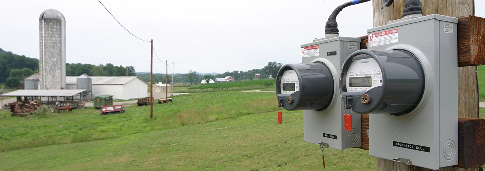 farm receiving electricity