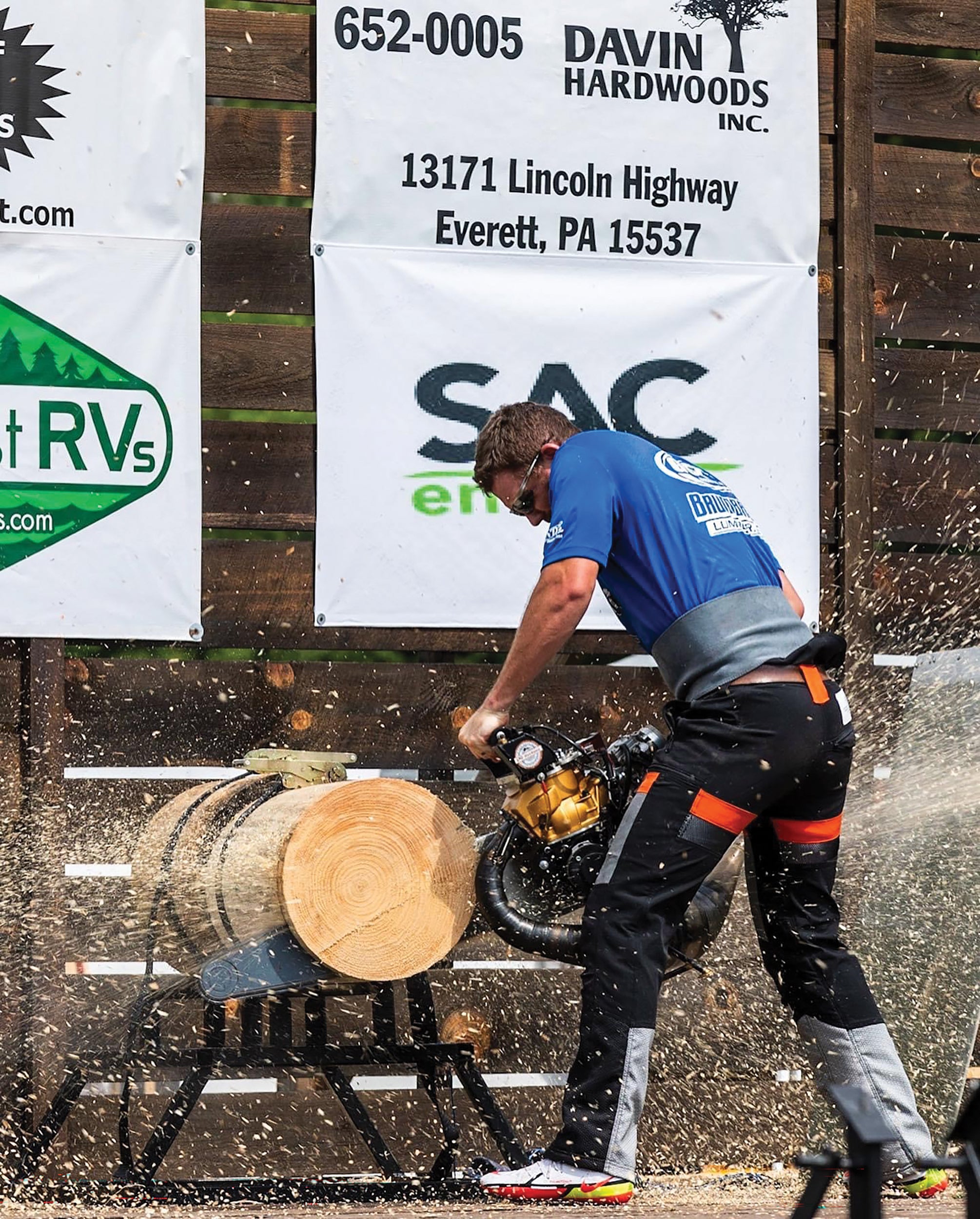 The Pennsylvania Lumberjack Championships and Outdoor Show in Bedford County