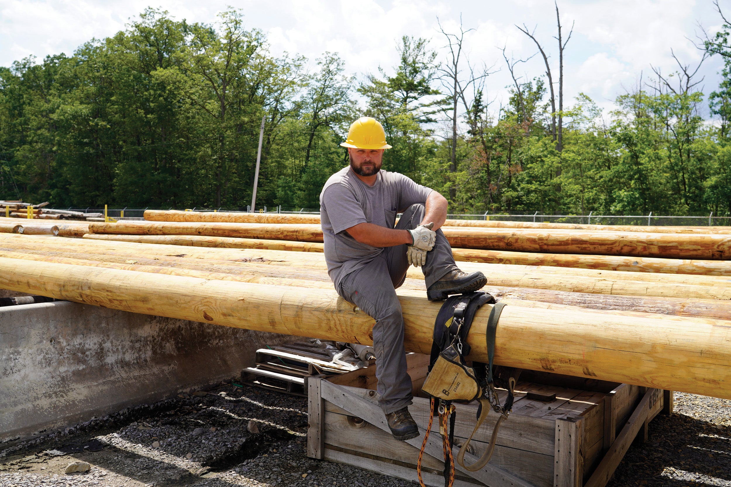 Alex Mazanowski, a journeyman lineman at Somerset Rural Electric Cooperative