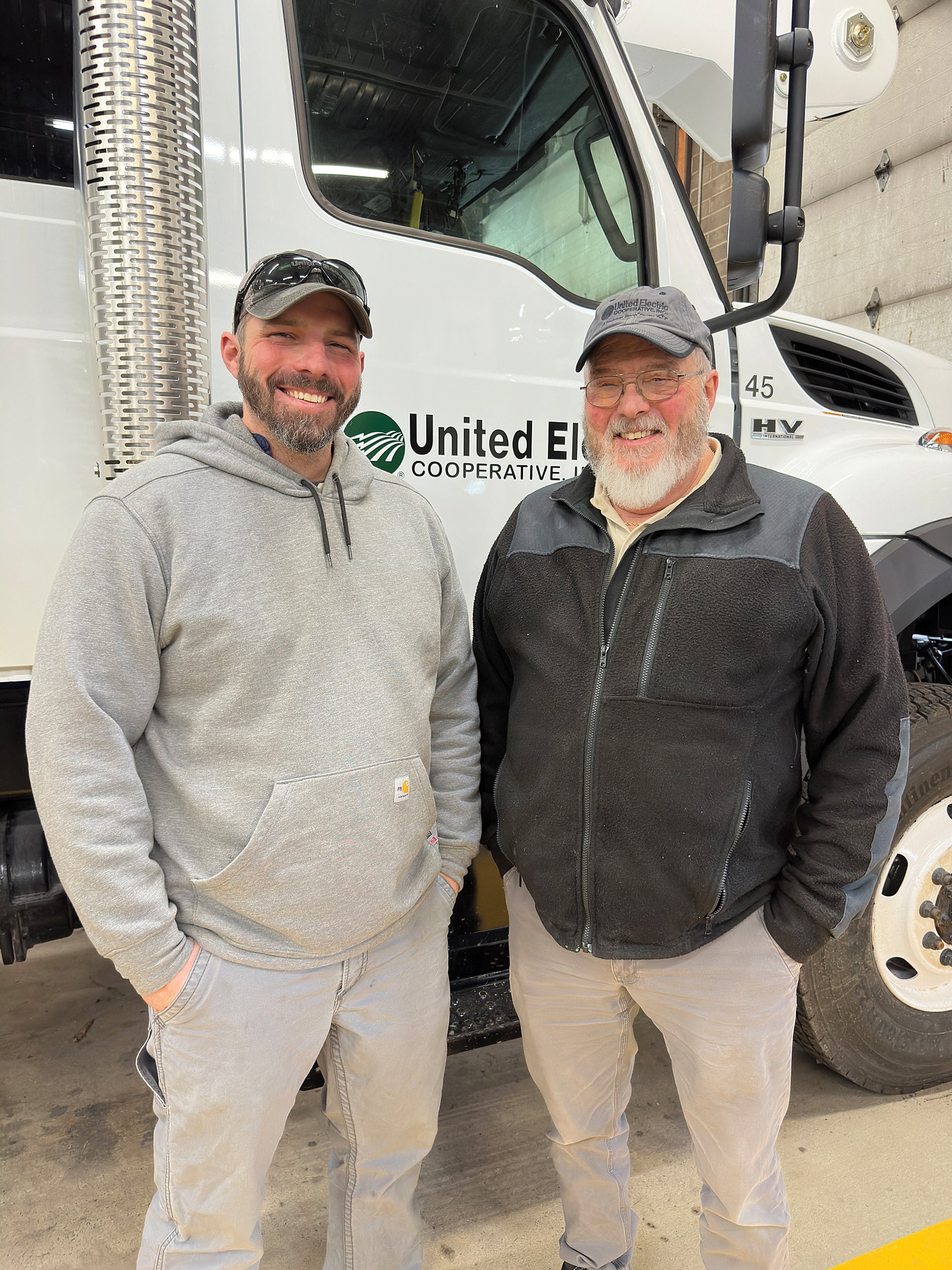 Danny Marshall, left, and his dad, Greg