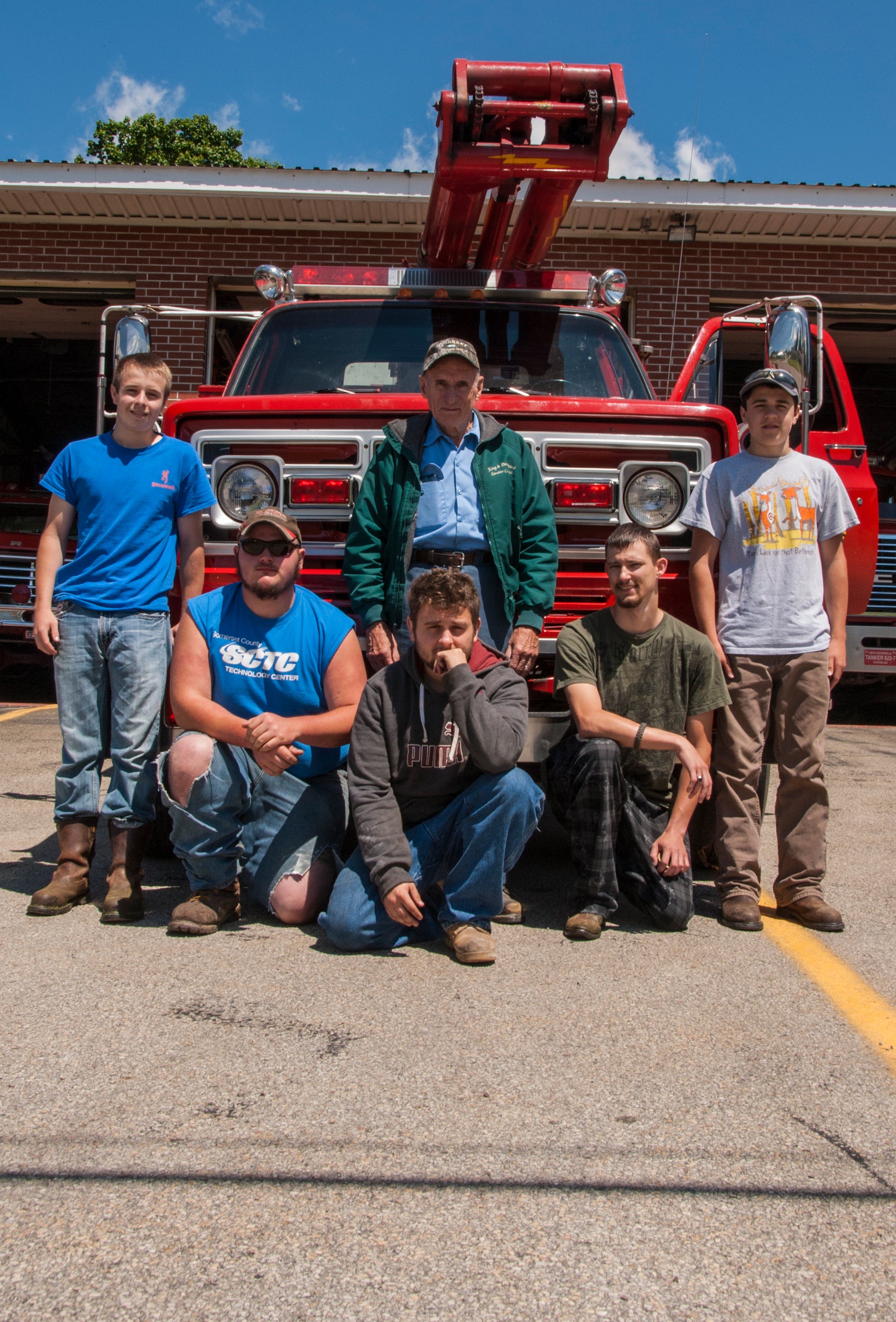 Volunteer fire fighters